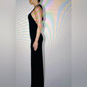 A.O.T.C. Elegant Black Evening Dress silk XS/S